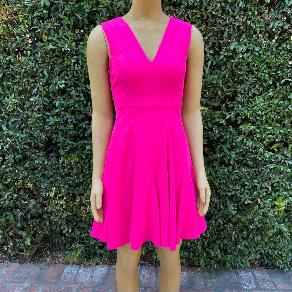 Rebecca Taylor Crepe V-Neck Dress
